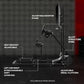 Zootopo Adjustable Sim Racing Cockpit with Monitor Mount, Fit for Logitech G923,Thrustmaster Wheels, Frame Double Arm Reinforcement, No Steering Wheel,Pedal,Display and Seat
