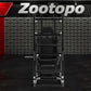 Zootopo 8040 Aluminum Profile Racing Simulator Cockpit with Black Seat & Monitor Frame Fit for Logitech/Thrustmaster/Fanatec G25 G27 G29 G923 T80,F1 Trunk,No Handbrake,Pedals & Steering Wheel