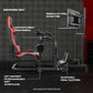 Zootopo Racing Sim Cockpit with Triple Monitor Mount and Seat Fits for Logitech/Thrustmaster/Fanatec/Moza G29 G920 G923 CSL-DD T248 Without Steering Wheel, Pedals ,TV and Shifter