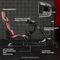 Zootopo Racing Simulator Cockpit with Triple Monitor Stand and Red Seat Suitable for Logitech/Thrustmaster T500RS TX G29 G920 G923 CSL-DD, Without Steering Wheel, Pedals, Handbrake