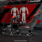 Zootopo 8040 Aluminum Profile Racing Sim Cockpit with Red Seat Fit Logitech G923 G920, Adjuatable Driving Simulator Cockpit Not Include Steering Wheel,Pedals,Handbrake