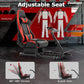 Zootopo Adjustable Racing Cockpit Red Seat Fit for Logitech, Thrustmaster,G923,G920,Wheel Shifter Pedals Not Included