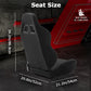 Zootopo Racing Simulator Cockpit with Black Seat Fit for Logitech G923/G29/G920, Thrustmaster, Fanatec,  Unlimited Adjustment,Not Included Shifter,Wheel,Pedals