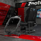 Zootopo Professional Racing Simulator Cockpit with Black Seat, Fit for Logitech G920/Thrustmaster/Moza, Streamlined Dual-arm Design, No Wheel, Pedals, Handbrake, and Monitor Stand
