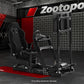 Zootopo 8040 Aluminum Profile Racing Simulator Cockpit with Black Seat & Monitor Frame Fit for Logitech/Thrustmaster/Fanatec G25 G27 G29 G923 T80,F1 Trunk,No Handbrake,Pedals & Steering Wheel