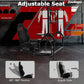 Zootopo Adjustable Racing Sim Cockpit with Black Seat Unobstructed Design for Both Legs Fit for Logitech/Thrustmaster G29 G923 G25 T80 T150 Racing Wheel Cockpit with Monitor Stand Not Include Steering Wheel,Pedals,Handbrake