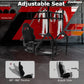 Zootopo Adjustable Racing Sim Cockpit with Black Seat Unobstructed Design for Both Legs Fit for Logitech/Thrustmaster G29 G923 G25 T80 T150 Racing Wheel Cockpit with Triple Monitor Stand Not Include Steering Wheel,Pedals,Handbrake