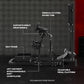 Zootopo Racing Simulator Cockpit φ50mm Round Tube with Monitor Mount, Vertical Design, Compatible with Logitech/Thrustmaster/Fanatec G29/G920/G923 Steering Wheel/Pedals/Handbrake/Seat Not Included