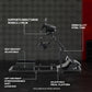 Zootopo Racing Wheel Stand Fit for Logitech G25 G27 G29 G920,Unlimited Adjustment,Foldable Racing Simulator Cockpit Frame,Not Included Shifter,Wheel,Pedals