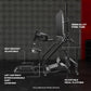 Zootopo Adjustable Racing Sim Cockpit with Monitor Stand Unobstructed Design for Both Legs Fit for Logitech/Thrustmaster G29 G923 G25 T80 T150 Racing Wheel Cockpit Not Include Steering Wheel,Pedals,Handbrake