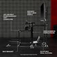 Zootopo Racing Simulator Cockpit with Monitor Mount, crafted from 3060 Aluminum Profile, Fit for Thrustmaster/Fanatec/Logitech G29 GPro, Unlimited Adjustment,Not Include Steering Wheel,Pedals,Handbrake