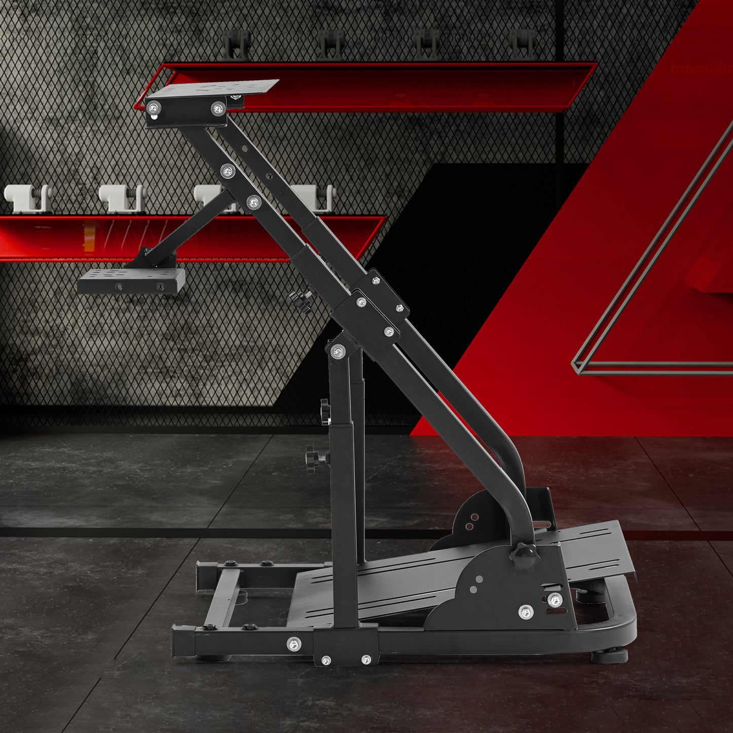 Zootopo G923 Racing Steering Wheel Stand with Reinforcement Bar Fit for Logitech Thrustmaster G27,G29,G920 T300RS,T80,T150 Driving Simulator Stand, Not Include Steering Wheel,Pedals,Handbrake