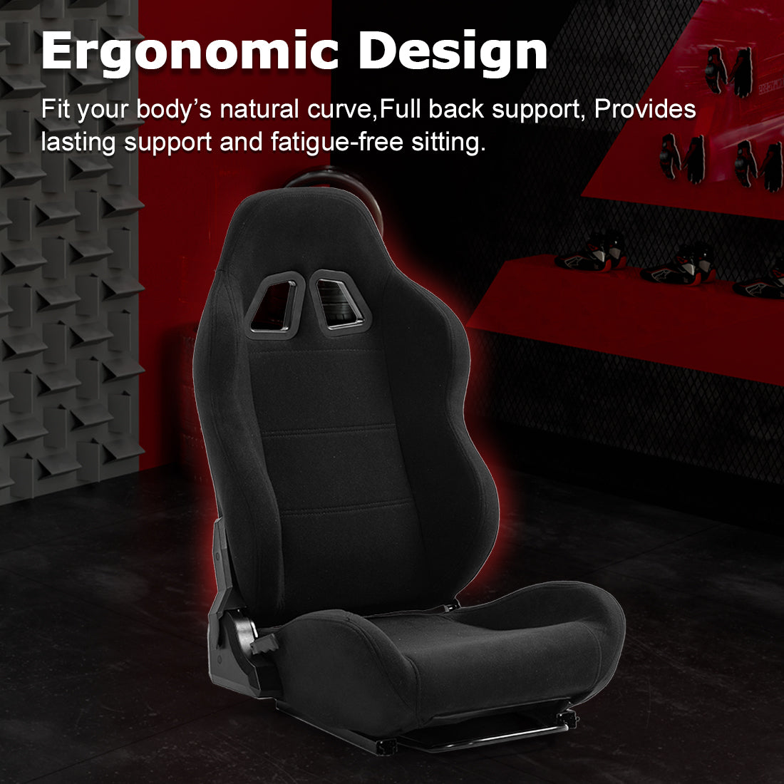 Zootopo Racing Simulator Cockpit with Black Seat Fit for Logitech G923/G29/G920, Thrustmaster, Fanatec,  Unlimited Adjustment,Not Included Shifter,Wheel,Pedals