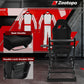 Zootopo 3060Aluminum Profile Racing Simulator Cockpit with Seat, Supports Adjustment, Compatible with Thrustmaster/Fanatec/Logitech G29 Steering Wheels,and designed  for the Sim Frame 3060 Chassis,Does Not Include Steering Wheel, Pedals, or Handbrake