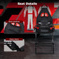 Zootopo Foldable X-Design Rig Racing Simulator Cockpit Frame  With Seat- Direct Drive Compatible Fit for Logitech/Thrustmaster/Fanatec G29 G920 G923 T248 T300 Not Included Wheel Shifter and Pedals