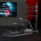 Zootopo Professional Racing Simulator Cockpit with Triple Monitor Stand, Fit for Logitech G920/Thrustmaster/Moza, Streamlined Dual-arm Design, No Wheel, Pedals, Handbrake, Seat and Monitor