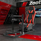 Zootopo Aluminum Profile 3060 Racing Simulator Cockpit with Seat,Fit for Thrustmaster/Fanatec/Logitech G29 ,  featuring infinite adjustability,  Not Include Steering Wheel,Pedals,Handbrake