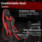 Zootopo 8040 Aluminum Profile Racing Sim Cockpit with Red Seat Fit Logitech G923 G920, Adjuatable Driving Simulator Cockpit Not Include Steering Wheel,Pedals,Handbrake