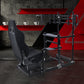 Zootopo 3060 Aluminum Profile Racing Simulator Cockpit with Black Seat and Triple-monitor Setup, Fit for Thrustmaster,for Fanatec,for Logitech G29 , Adjustable Driving Simulator Cockpit, Does Not Include Steering Wheel, Pedals, or Handbrake