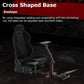 Zootopo Racing Simulator Cockpit with BlackSeat Multi-level Adjustment Fit for Logitech/Thrustmaster/Fanatec G29,G920,G923&T300RS&CSL-DD One-Piece Cockpit,Wheel,Handbrake and Pedals Not Included