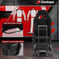 Zootopo Adjustable Racing Sim Cockpit with Red Seat Unobstructed Design for Both Legs Fit for Logitech/Thrustmaster G29 G923 G25 T80 T150 Racing Wheel Cockpit Not Include Steering Wheel,Pedals,Handbrake