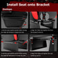 Zootopo Racing Sim Cockpit with Triple Monitor Mount and Seat Fits for Logitech/Thrustmaster/Fanatec/Moza G29 G920 G923 CSL-DD T248 Without Steering Wheel, Pedals ,TV and Shifter