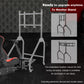 Zootopo Racing Simulator Cockpit with Red Seat Multi-level Adjustment Fit for Logitech/Thrustmaster/Fanatec G29,G920,G923&T300RS&CSL-DD One-Piece Cockpit,Wheel,Handbrake and Pedals Not Included
