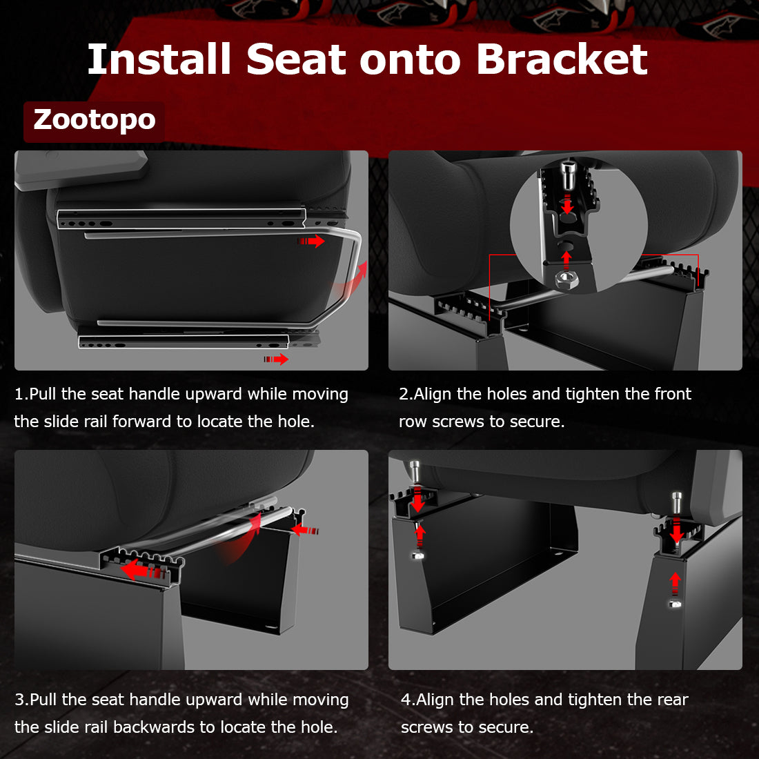 Zootopo 3060 Aluminum Profile Racing Simulator Cockpit with Black Seat and Triple-monitor Setup, Fit for Thrustmaster,for Fanatec,for Logitech G29 , Adjustable Driving Simulator Cockpit, Does Not Include Steering Wheel, Pedals, or Handbrake