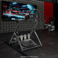 Zootopo Foldable Racing Wheel Stand Adjustable Sim Racing Cockpit Compatible with Logitech/ Thrustmaster/Fanatec/PXN/Moza R5 R9 G29 G920 G923 T248 T300RS GT T500 Sturdy Gaming Stand,Space-Saving Design , Wheel and Pedals Not Included
