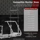 Zootopo Simulator Monitor Mount Fit for Multi-Brand Cockpit Mountable 32-55 inchs Display,Height Adjustable,NO TV,Steering Wheel,Shift Lever,Pedals,Seat and Race Frame