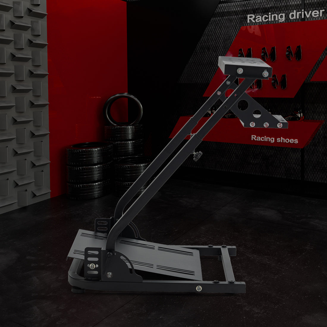 Zootopo Racing Wheel Stand with Gear Shifter and Pedal Mount, Fit for Logitech G25 G27 G29/Thrustmaster T150 T248,  Multi-position Adjustable Racing Cockpit with Easy Storage, Not Include Steering Wheel, Pedal and Handbrake