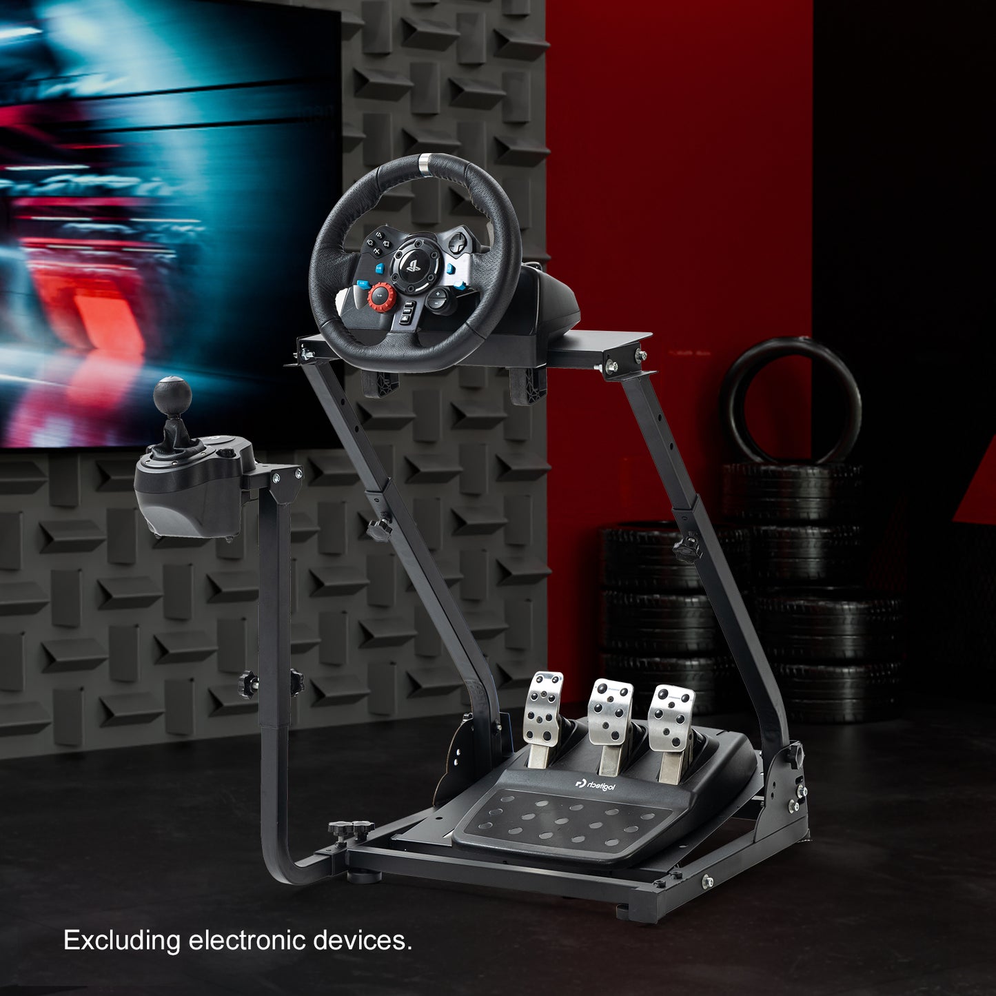 Zootopo  G920 Racing Wheel Stand Shifter Mount Pro Fit for Logitech G25 G27 G29 G923 Tilt-Adjustable Racing Simulator Steering wheel Stand ,wheel and Pedals NOT Included