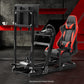 Zootopo 8040 Aluminum Profile Racing Simulaor Cockpit with Red Seat & Monitor Frame Fit for Logitech/Thrustmaster/Fanatec G920,G923&T80 Professional,F1 Trunk,No Handbrake,Pedals,Steering Wheel