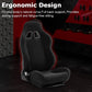 Zootopo Adjustable Racing Sim Cockpit with Black Seat Unobstructed Design for Both Legs Fit for Logitech/Thrustmaster G29 G923 G25 T80 T150 Racing Wheel Cockpit with Monitor Stand Not Include Steering Wheel,Pedals,Handbrake