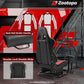 Zootopo Adjustable Racing Sim Cockpit with Red Seat Unobstructed Design for Both Legs Fit for Logitech/Thrustmaster G29 G923 G25 T80 T150 Racing Wheel Cockpit with Monitor Stand Not Include Steering Wheel,Pedals,Handbrake