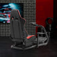 Zootopo Adjustable Racing Cockpit Red Seat Fit for Logitech, Thrustmaster,G923,G920,Wheel Shifter Pedals Not Included