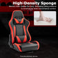 Zootopo Adjustable Racing Sim Cockpit with Red Seat Unobstructed Design for Both Legs Fit for Logitech/Thrustmaster G29 G923 G25 T80 T150 Racing Wheel Cockpit Not Include Steering Wheel,Pedals,Handbrake