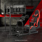 Zootopo Racing Sim Cockpit with Triple Monitor Mount and Seat Fits for Logitech/Thrustmaster/Fanatec/Moza G29 G920 G923 CSL-DD T248 Without Steering Wheel, Pedals ,TV and Shifter