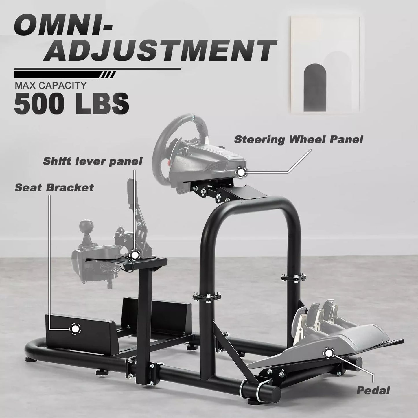 Hottoby G29 Racing Sim Cockpit Stable Fit Logitech G920 G923Thrustmaster Fanatec