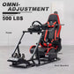 Hottoby Racing Simulator Cockpit with Seat Fit Logitech G923 G29 Fanatec GT-PRO