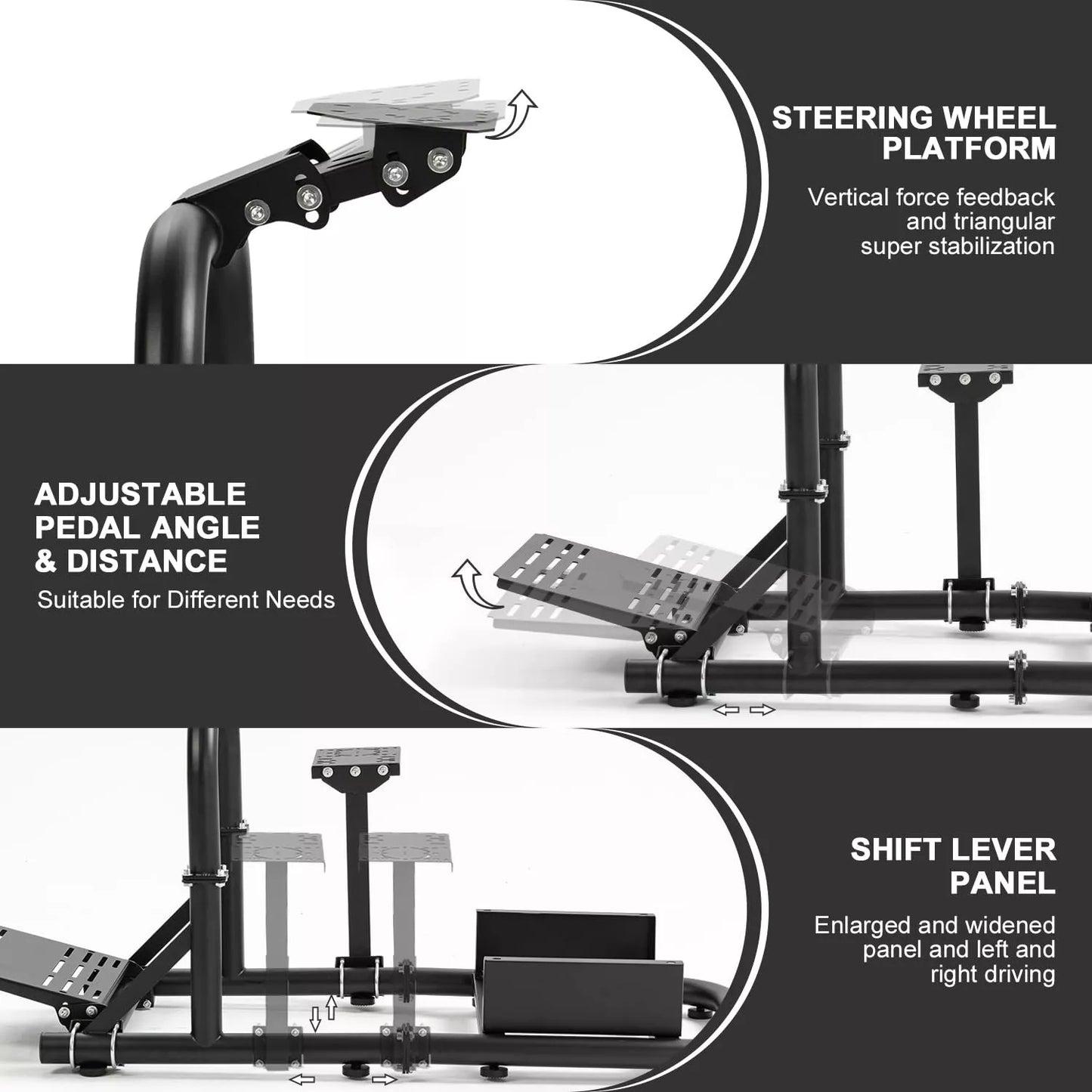 Hottoby G29 Racing Sim Cockpit Stable Fit Logitech G920 G923Thrustmaster Fanatec