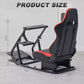 Hottoby Racing Simulator Cockpit with Seat Fit Logitech G923 G29 Fanatec GT-PRO