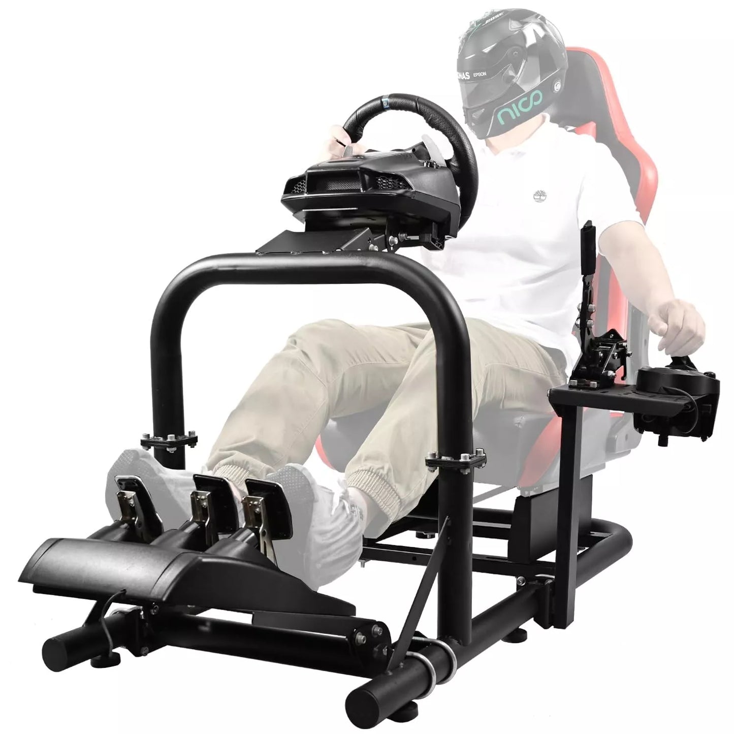 Hottoby G29 Racing Sim Cockpit Stable Fit Logitech G920 G923Thrustmaster Fanatec