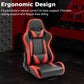 Zootopo Ergonomic Red Racing Seat with Adjustable Double Slides Fit Racing Simulator Cockpit Wheel Stand Gaming Chair Video Game Chairs