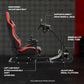 Zootopo Adjustable Sim Racing Cockpit with Red Seat, Fit for Logitech/Thrustmaster/Fanatec G920 G923 G29 Frame, Double Arm Reinforcement, No Steering Wheel, Pedal, Handbrake