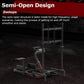 Zootopo Adjustable Racing Simulator Cockpit φ50mm Round Tubing with Monitor Mount, Compatible with Logitech G25/G29/G920/G923 and Thrustmaster T300 Gaming Stands. Does not include steering wheel, handbrake, pedals, and seat.