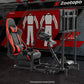Zootopo Racing Cockpit with TV Stand &Red Seat Fit for Logitech,Thrustmaster G27 G920 T500 Wheel Shifter Pedals Not Included