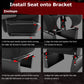 Zootopo Adjustable Sim Racing Cockpit with Black Seat, Fit for Logitech/Thrustmaster/Fanatec G920 G923 G29 Frame, Double Arm Reinforcement, No Steering Wheel, Pedal, Handbrake