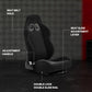 Zootopo Adjustable Racing Sim Cockpit with Black Seat Unobstructed Design for Both Legs Fit for Logitech/Thrustmaster G29 G923 G25 T80 T150 Racing Wheel Cockpit with Triple Monitor Stand Not Include Steering Wheel,Pedals,Handbrake