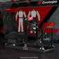 Zootopo 8040 Aluminum Profile Racing Sim Cockpit with Black Seat Fit Logitech G923 G920, Adjuatable Driving Simulator Cockpit Not Include Steering Wheel,Pedals,Handbrake